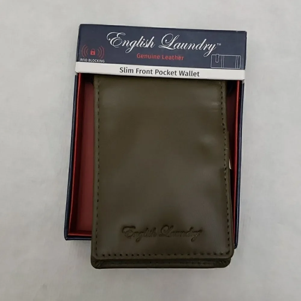 English Laundry Money Clip Pocket Wallet New